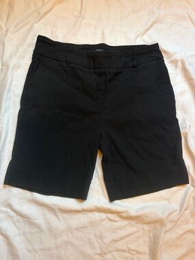 Hilary Radley Black Tailored Bermuda Shorts